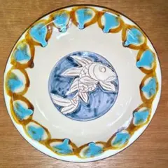 【希少 美品】島袋常善 魚紋 深鉢皿 やちむん 陶芸 沖縄 焼き物 壺屋焼 希少 美品】島袋常善 魚紋 深鉢皿 やちむん 陶芸 沖縄 焼き物 壺屋焼