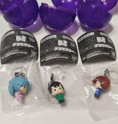 幽☆遊☆白書　めじるしアクセサリー　幽助　桑原　ぼたん　3個セット