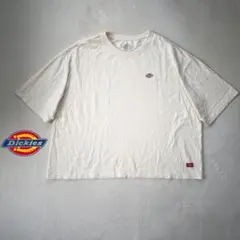 ディッキーズ Dickies 半袖Tシャツ ロゴ刺繍 バックロゴ F アイボリーのサムネイル