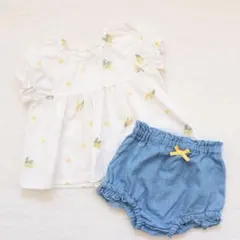 ブランシェス 半袖 パンツ 80 ミモザ 春服夏服 女の子