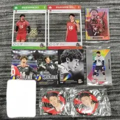 石川祐希 トレカ 缶バッジ クリアカード ウエハース