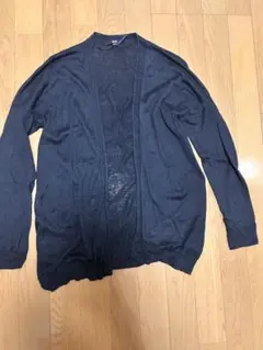 ユニクロ長袖　カーディガン麻100%UNIQLOレディース