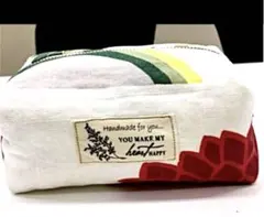 ハンドメイド 花柄ポーチ