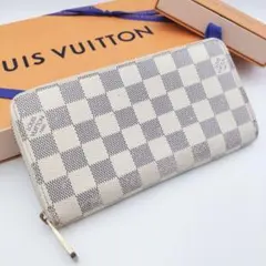 LOUIS VUITTON ダミエ アズール ジッピーウォレット 長財布 - メルカリ