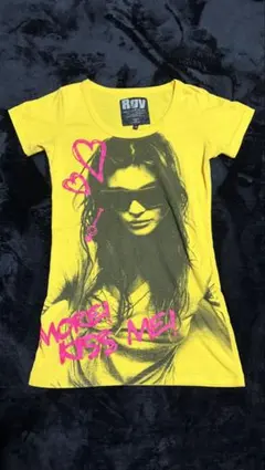 Rgv 半袖Tシャツ イエロー グランジ y2k