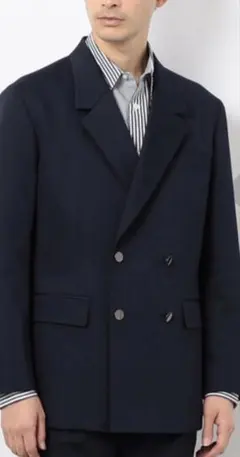 COMME CA ISM テーラードジャケット ネイビー