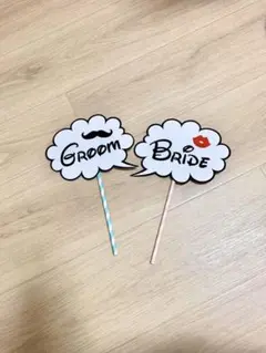 フォトプロップス Groom&Bride 結婚式 前撮り