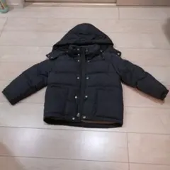 黒 フード付きダウンコート