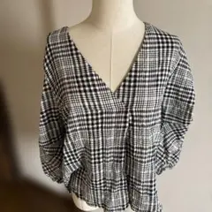 ZARA チェックトップス　おまけ付き