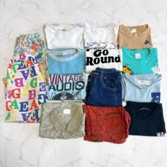 まとめ売り 子供服　男の子 Ｔシャツ 短パン デニム プチマイン ブリーズ110