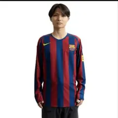 「今だけ価格！」バルセロナ　2005/06復刻長袖ユニフォーム　　背番号なし　Lのサムネイル