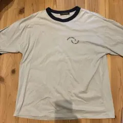 NANO UNIVERSE リンガーTシャツ ロゴプリント