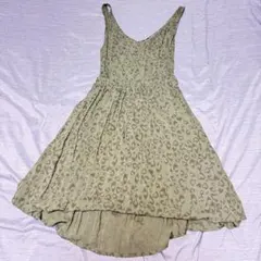 H&M レオパード柄 ノースリーブワンピース 36