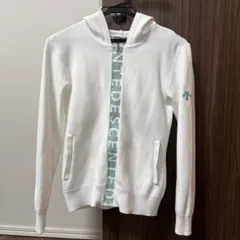 デサントゴルフ　ホワイト×グリーン　フードパーカー