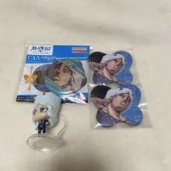 ジョジョの奇妙な冒険 ウェザー・リポート 缶バッジ 場面写 アニメ10周年記念展 2026年最新】ウェザー・リポート 「ジョジョの奇妙な冒険 アニメ10周年