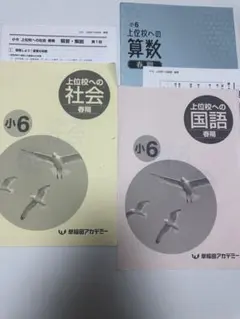 早稲アカデミーSS卒業上位校への社会・国語・算数 小6 春期