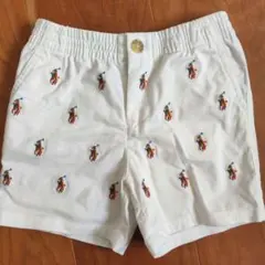 Ralph Lauren 刺繍ポロ馬柄ハーフパンツ 24M(90cm)