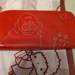 Kitamura キタムラ 長財布 家モチーフ 猫デザイン ブラウン 箱付き