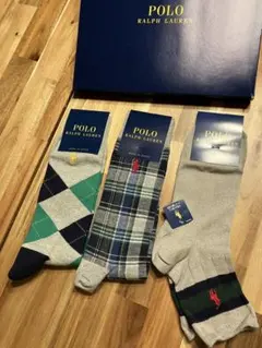 POLO RALPH LAUREN ソックス 靴下 3足 スピーマ綿 ウール