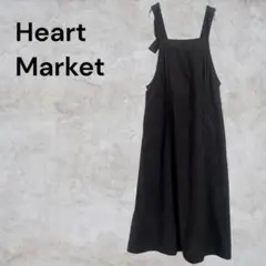 Heart Market コーデュロイサロペット オーバーオール ブラック F