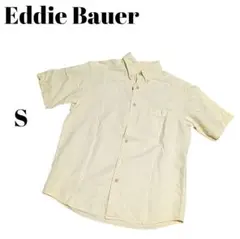 メンズ Eddie Bauer エディーバウアー 半袖シャツ Sサイズ　クリーム