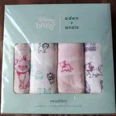 エイデンアンドアネイ Disney Baby マリー モスリンスワドル4枚セット