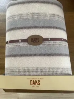 未使用　DAKS ENGLAND ウール毛布 ラム100% ブランケット　毛布 未使用 DAKS ENGLAND ウール毛布 ラム100% ブランケット 毛布 - メルカリ