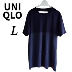 【UNIQLO／ユニクロ】 半袖 Tシャツ 黒 L（メンズ）