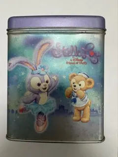 ステラルー ダッフィー 缶 ディズニー Disney duffy 希少 空き缶