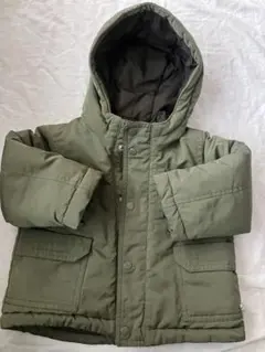 オリーブグリーン 中綿入りアウター 80cm