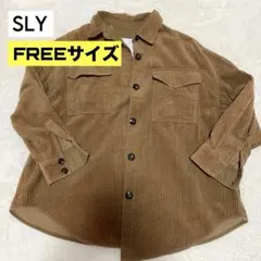 送料込み♪【匿名配送】SLY コーデュロイ アウター 茶色 freeサイズのサムネイル