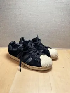 レア adidas スーパースターSUPER STAR スエード 黒タグ
