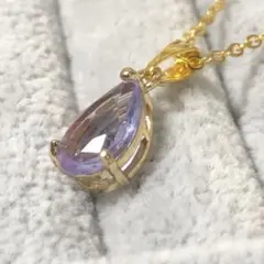 タンザナイト ゴールドネックレス