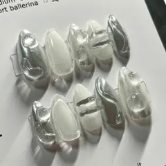 【サイズオーダー】no.101 ミラーネイル ワンホン 韓国 y2k