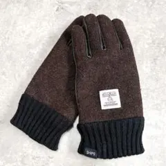 ハリスツイードHarrisTweed SHIPS ウールレザー切替 グローブ手袋のサムネイル