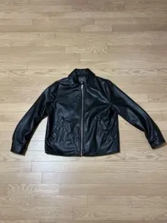 H&M ブラックレザージャケット