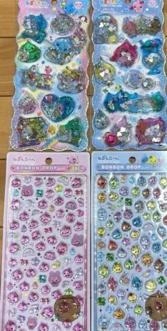 しずくちゃん　ボンボンドロップミニ　ウォーターシール　4枚セット