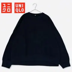 美品✨UNIQLO ユニクロ スエット トレーナー ネイビー XLサイズ