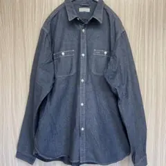 BACK NUMBER デニムシャツ XL ダークブルー