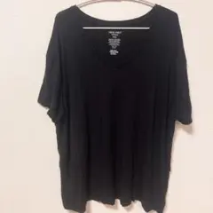 ✨美品✨ 【3XL】 ナインウエスト Vネック Tシャツ 黒 ゆったりのサムネイル