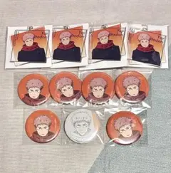 虎杖悠仁 呪術廻戦展 アニメーション 缶バッジ キーホルダー 渋谷事変