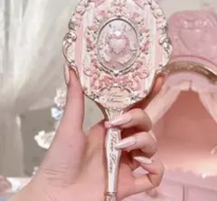 フラワーノーズ　バニーガーデンテイルズ ミラー　ピンク
