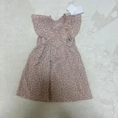 新品未使用タグ付き　90cm 花柄ノースリーブワンピース　アプレレクール