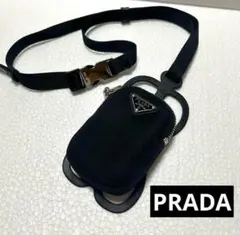 PRADA プラダ　スマホショルダーバッグ 三角ロゴ