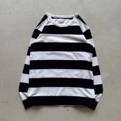 00s agnes b. border l/s 太ボーダー ロンt 白 黒のサムネイル