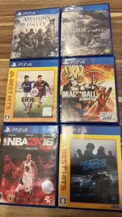 PS4ゲームソフト6本セット