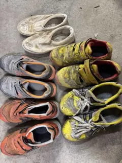 【★限定出品4/26、12時迄★】５足セット安全靴作業靴使用感有ジャンク（18）