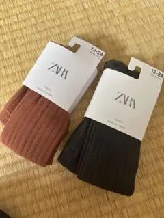 新品！ZARA タイツ12-24ヶ月 2足セット
