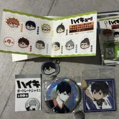 影山飛雄 3点セット　ハイキュープラザ限定ジロリチャーム　缶バッジ　シールセット