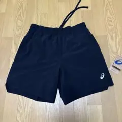 アシックス ランニングウェア マルチポケット7インチショーツ ブラック Lサイズ